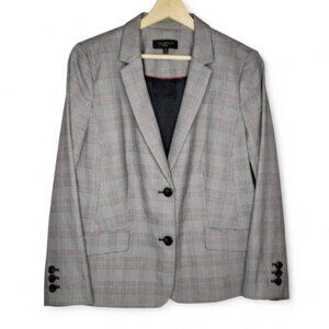 Talbots Gray Plaid Blazer